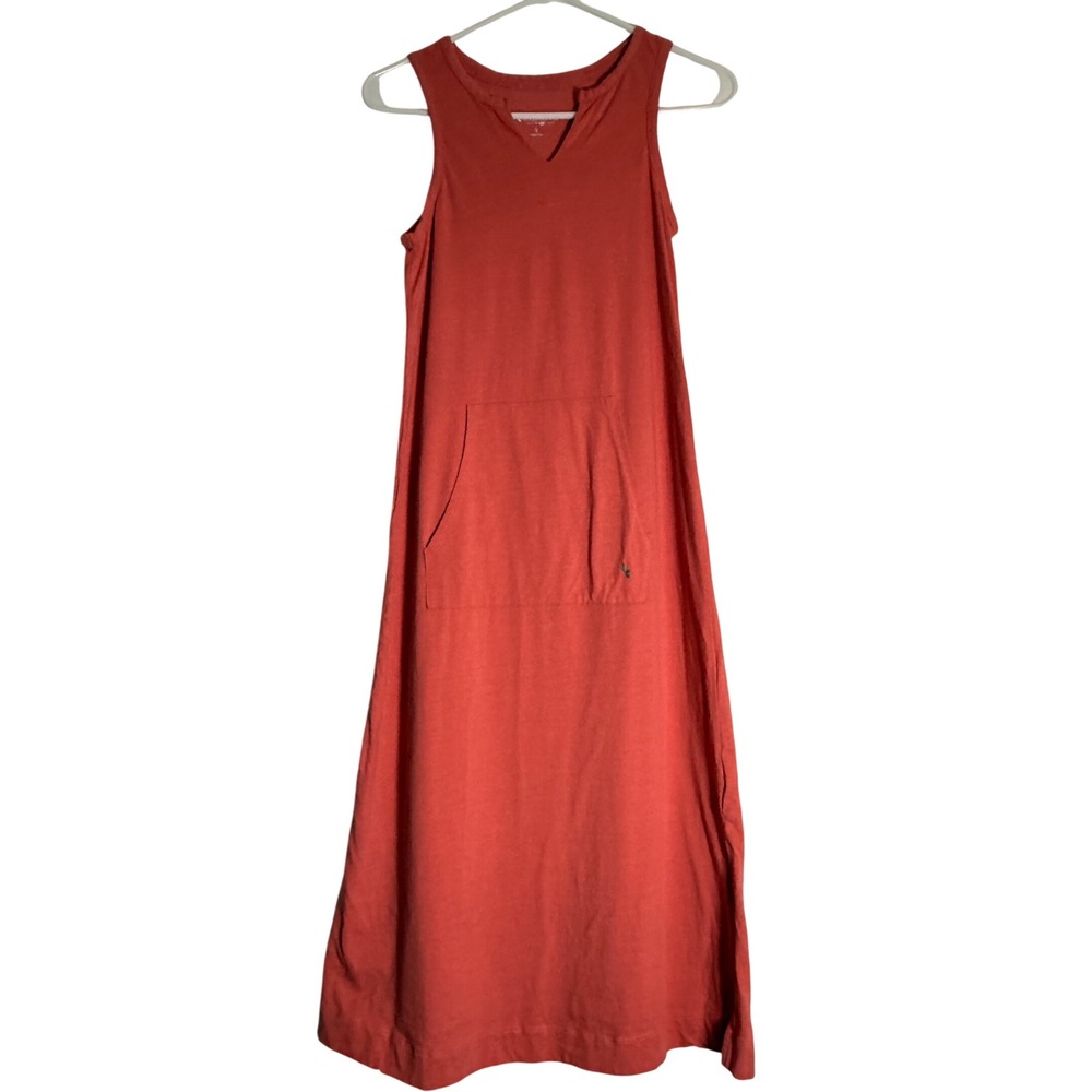 Koolaburra by UGG Womens Sleeveless Maxi Dress Coral Pink Cotton Blend Small